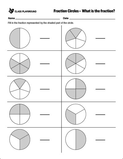 Image result for Fraction Circles Printable
