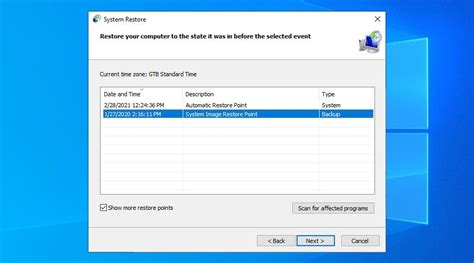 Image result for Windows Restore Setting Device List