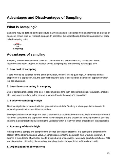 Image result for Simple Random Sampling Advantage Disadvantage