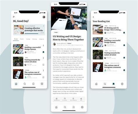 Image result for Blog UI Mobile
