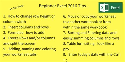 Toradh íomhá ar Tech Tips for Excel Beginners