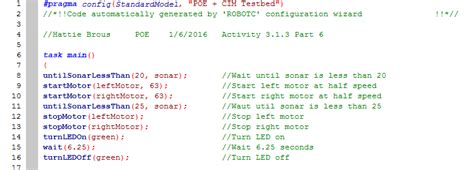 Toradh íomhá ar ROBOTC Coding
