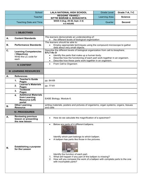 Toradh íomhá ar Science Task Plan