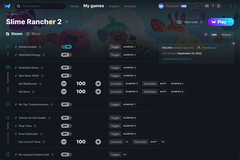 Slime Rancher 2 Cheat Menu に対する画像結果