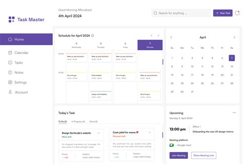 Task Management System Dashboard に対する画像結果