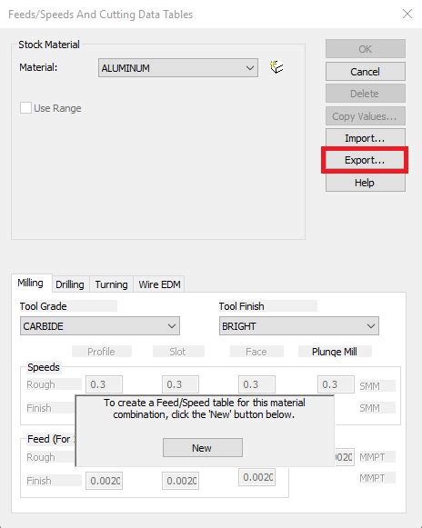 FeatureCAM Import Database に対する画像結果