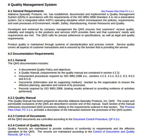 Image result for Quality Management System Sample PDF