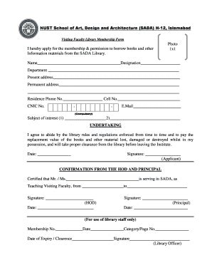 Image result for Library Form Example