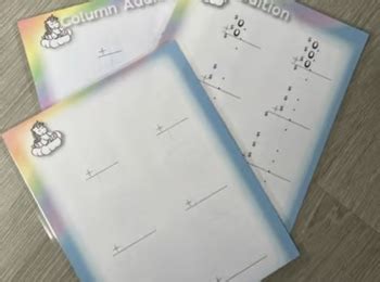 Column Addition 4 Digit Template に対する画像結果