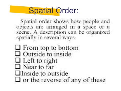 Image result for Spatial Descriptive Writing Examples