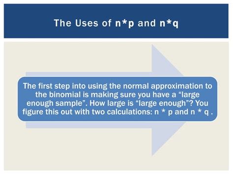 Image result for Binomial to Normal Approximation Conditions
