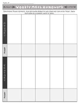 Image result for Editable Homework Template