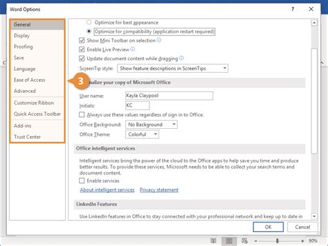 Image result for Navigation Options Dialog Box Access
