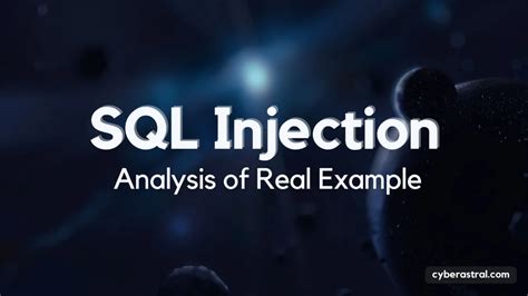 SQL Injection Example in Rreal World Logging に対する画像結果