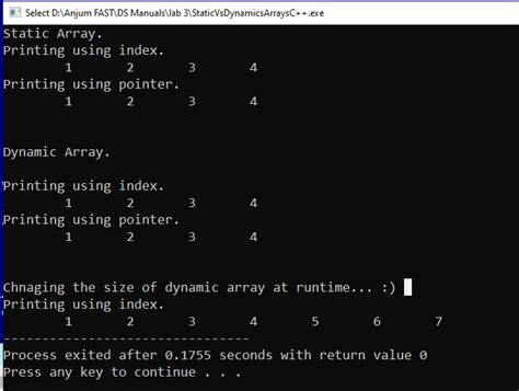 Image result for Static vs Dynamic Array C++ Code