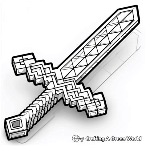 Minecraft Sword Printable Free Small に対する画像結果