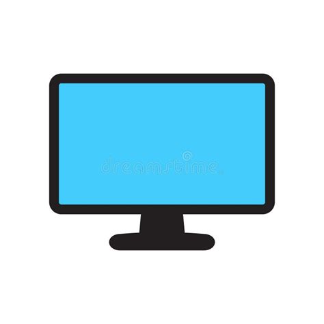 Toradh íomhá ar Computer Monitor Icon Vector