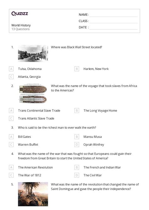 Image result for 9th Grade History Worksheets