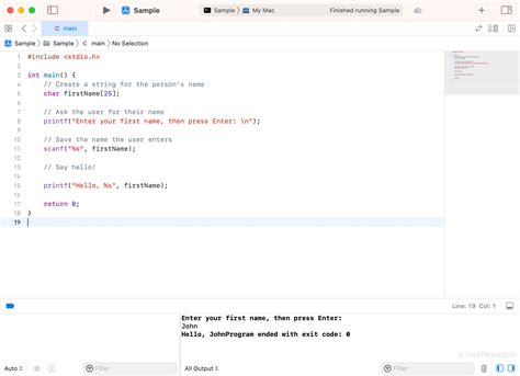 Toradh íomhá ar C Program for Simple Questions