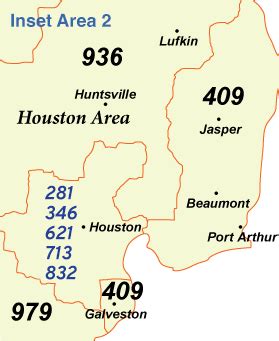 Image result for TX Area Code Map