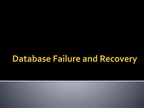 Image result for Types of Database Failure