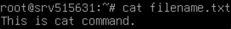 Image result for Linux Cat Command Text