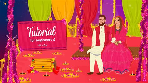 How to make Wedding Video Animation in Adobe After Effects [ Complete ...