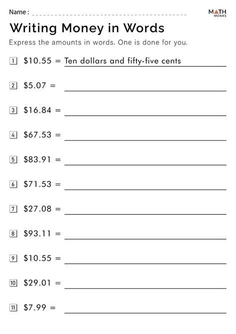 7th Grade Math Money Worksheets に対する画像結果