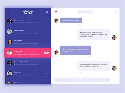 Image result for Chat Simple Design UI