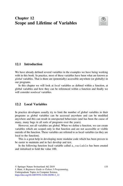 Image result for Python Scope and Lifetime of Variables