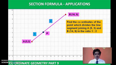 SECTION FORMULA APPLICATIONS ENGLISH MEDIUM - YouTube