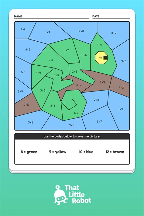 Image result for Color Code Addition Worksheets