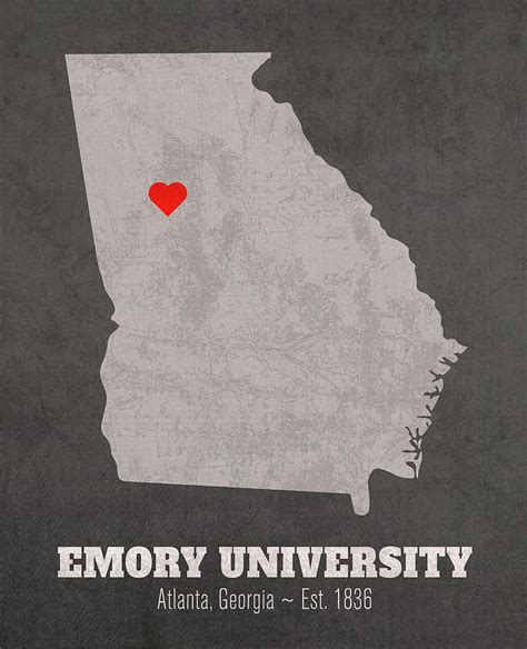 Toradh íomhá ar Emory University Atlanta GA Map