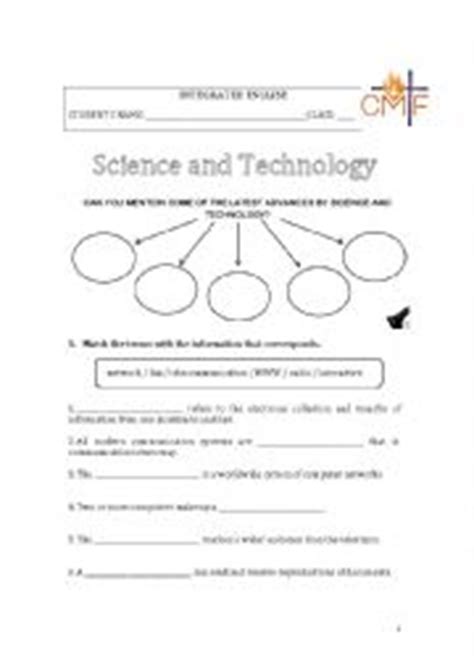Résultat d’images pour Science vs Technology Worksheet