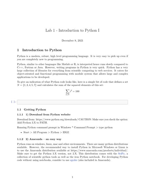 Toradh íomhá ar Python Lab Manual with Answers