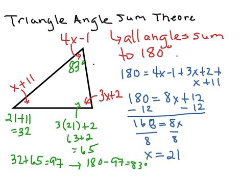 Image result for Triangle Sum Theorem