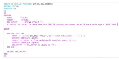 DDL Script SQL Brackets に対する画像結果