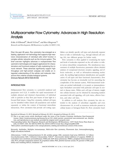 Afbeeldingsresultaten voor Multiparameter Flow Cytometry