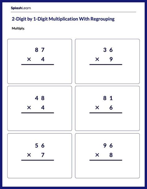 Image result for Multiplication Questions 5 Digit