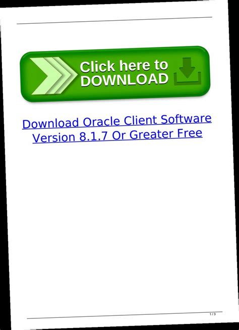 Toradh íomhá ar Oracle Client Software