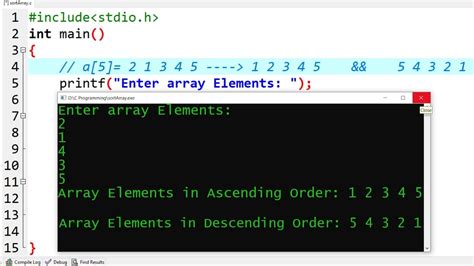Image result for Sorting Array Elements in C# Code Academy