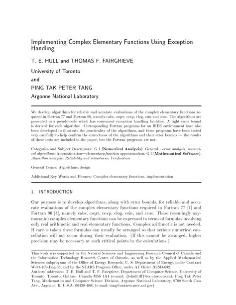 Elementary Complex Functions に対する画像結果