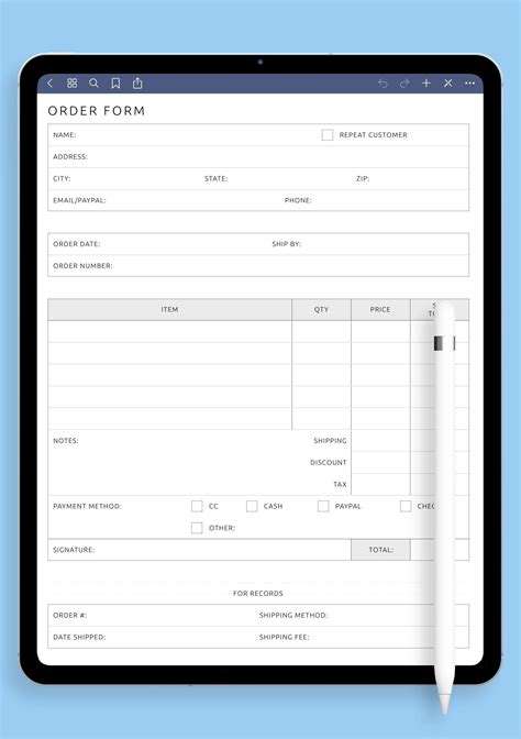 Image result for Sample Order Form Template