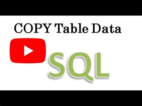 Image result for Copy Table to New Table SQL
