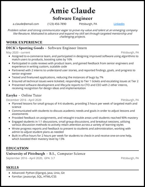 Image result for Computer Engineer Resume Entry Level