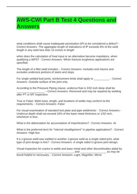 Image result for CWI Test Part A