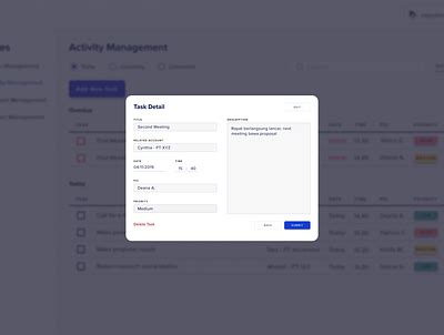 Task Details Page Design に対する画像結果