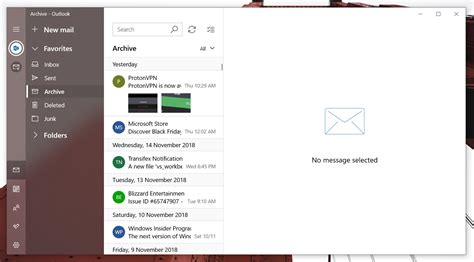Windows mail Windows 10 に対する画像結果