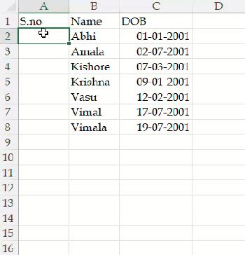 Image result for Serial Order of Number in Excel