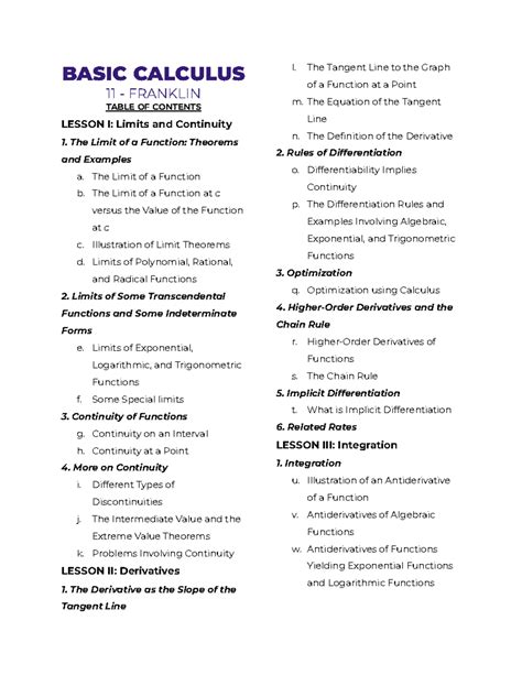 Image result for Basic Calculus Reviewer